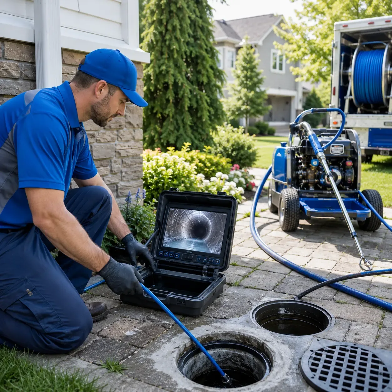 Outdoor drain cleaning professionals serving Fine, NY